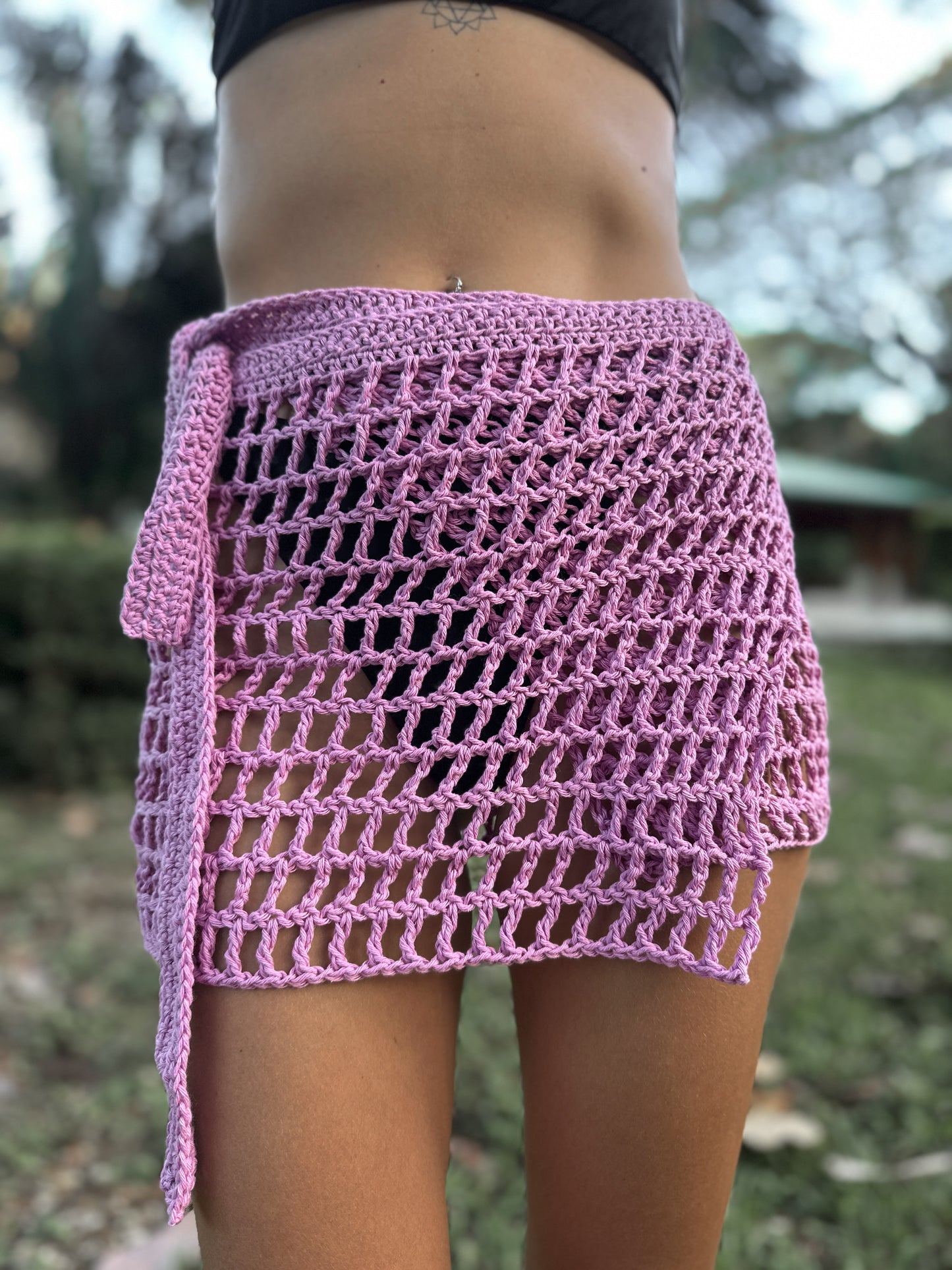 Falda pareo corta