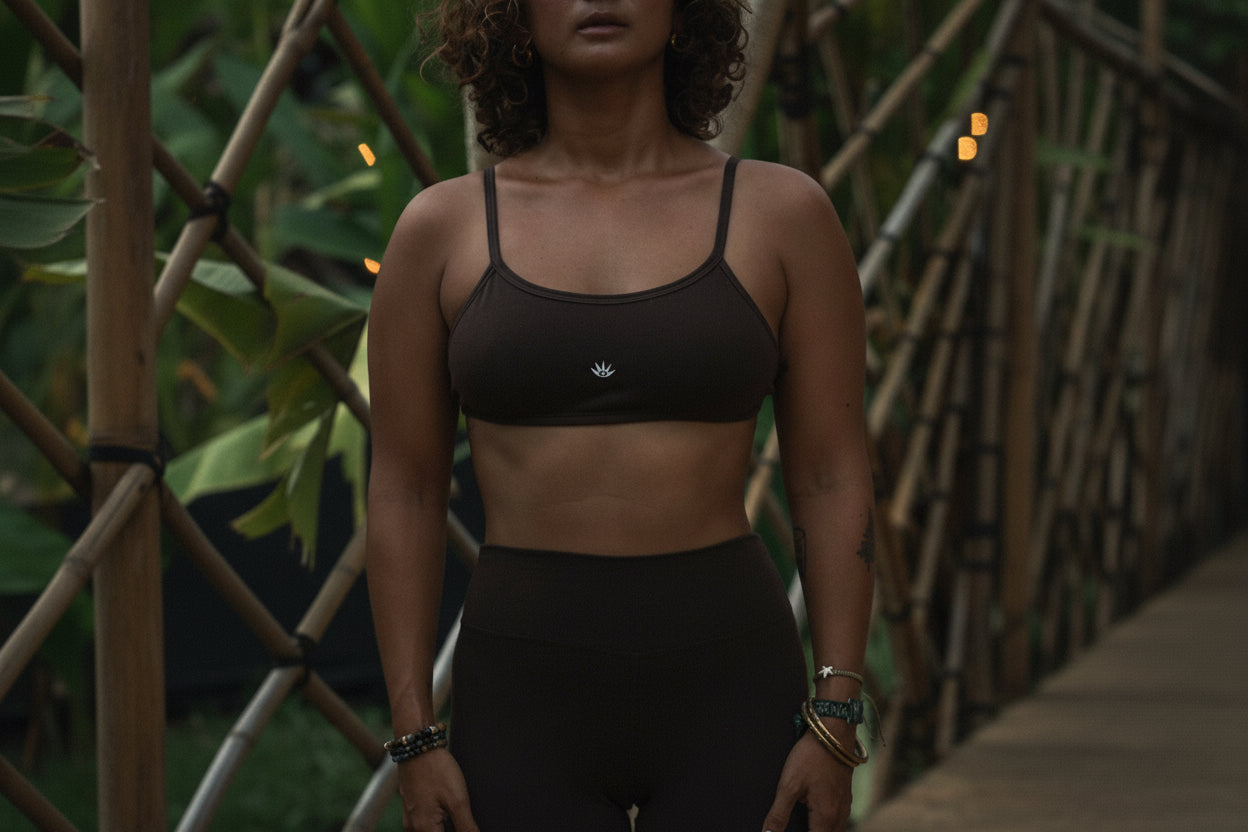 Yoga Wear: Mini Top Agua (top corto)